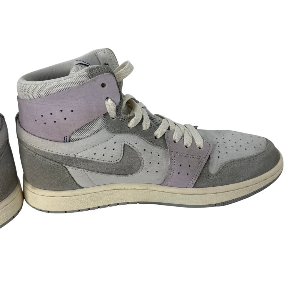 Air Jordan 1 Mid Grey Grape Womens 9 Suede Lavender Off White DV1305-005 - Picture 3 of 10